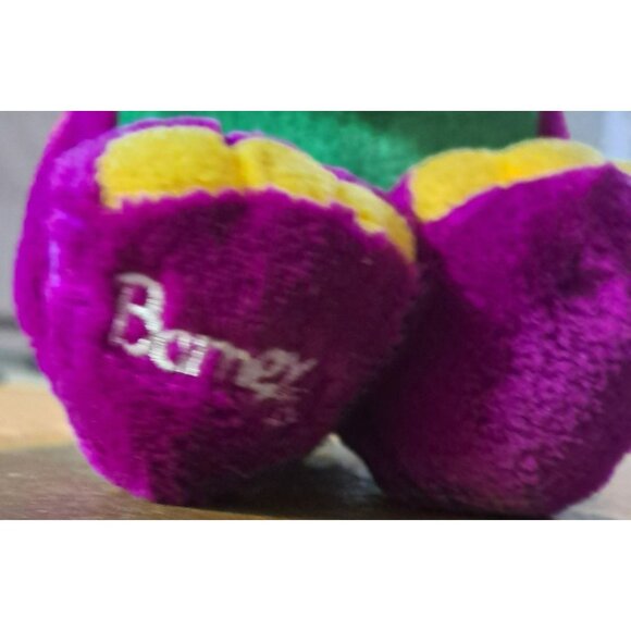 Barney Plush Dinosaur Toy Green & Purple Soft Stuffed Animal Kids Collectible - Picture 2 of 4